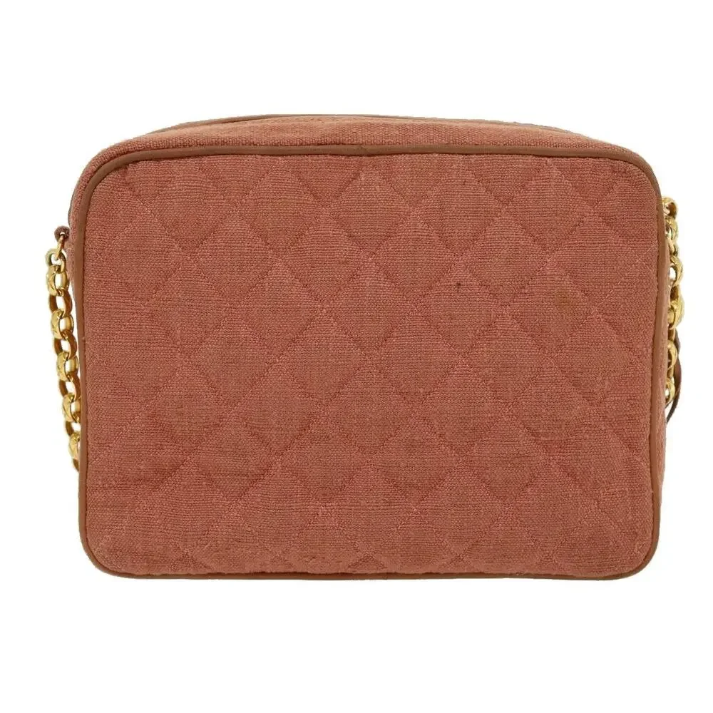 Chanel Diana Turn Lock Chain Shoulder Bag Pink